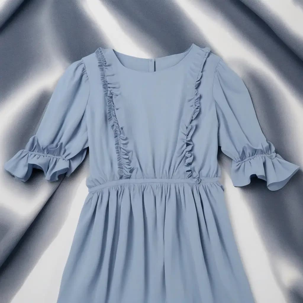 Ruffle Hem Mini Dress