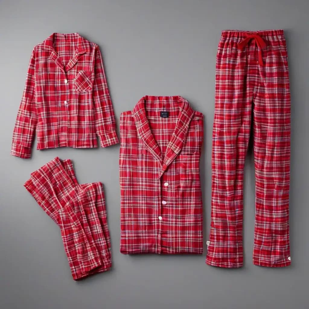 Cozy Flannel Pajama Set For Comfortable Nights